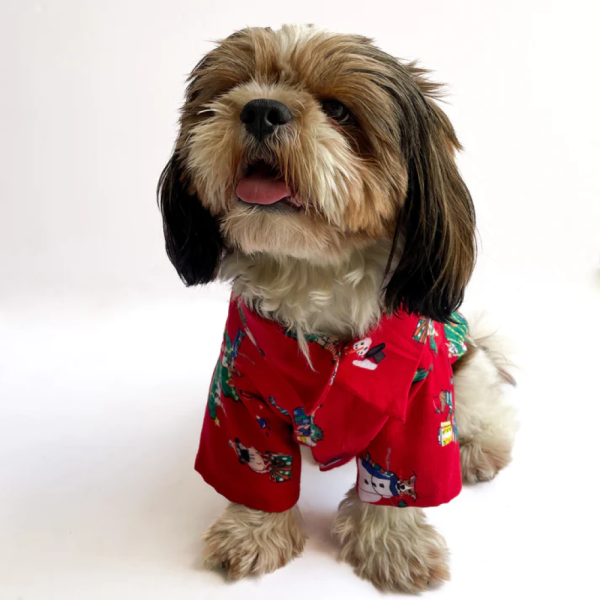 Pawgypets Warm Winter Tree Shirt for Dogs and Cats (Red) For Discount