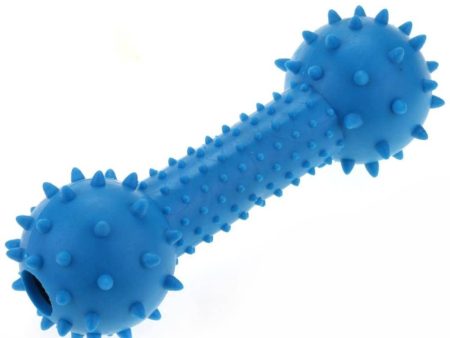 Pet Vogue Bone Shaped Rubber Chew Toy for Dogs & Cats (Blue) Supply