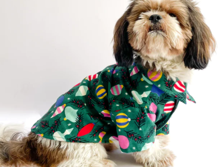 Pawgypets Warm Winter Shirt for Dogs and Cats (Green) Fashion