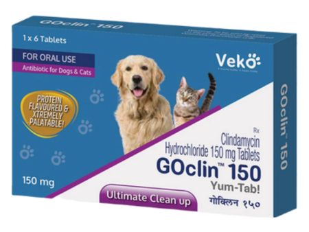 Veko Goclin 150mg (Clindamycin) Tablet for Dogs and Cats Fashion