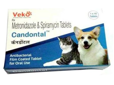 Veko Candontal Tablet for Dogs and Cats (pack of 10 tablets) Online now