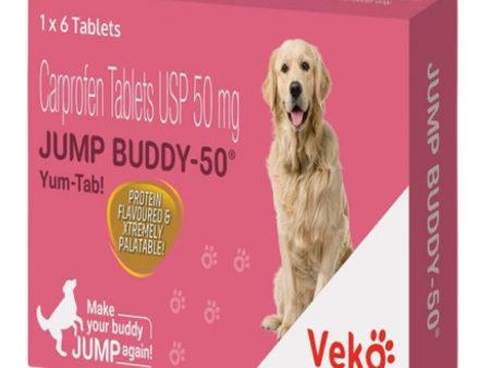 Veko Jump Buddy (Carprofen) 50mg Tablet for Dogs (pack of 6 tablets) Discount