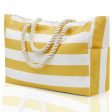 Wholesale Cotton Striped Beach Bag on Sale