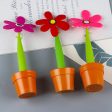 Wholesale Plastic Sun Flower Potted Ballpoint Pen Online Hot Sale