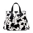 Wholesale PU Cow Print Comb Bag Set on Sale