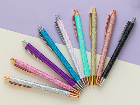 Wholesale Metal Gold Powder Ballpoint Pen Online