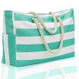 Wholesale Cotton Striped Beach Bag on Sale