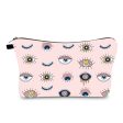 Wholesale Polyester Devil Eye Print Cosmetic Bag Online Hot Sale