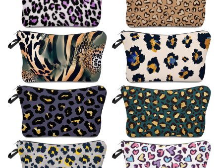 Wholesale Polyester Leopard Cosmetic Bag on Sale