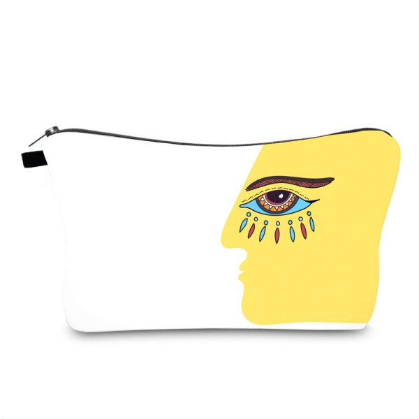 Wholesale Polyester Devil Eye Print Cosmetic Bag Online Hot Sale