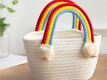 Wholesale Cotton Rainbow Cloud Tote Bag Online Sale