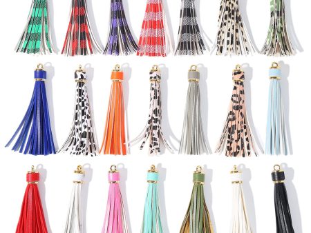 Wholesale 10PCS PU tassel keychain accessories Online now