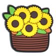 Wholesale 100PCS PVC Cartoon Sunflower Bee DIY Shoe Buckle For Discount