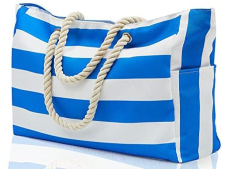 Wholesale Cotton Striped Beach Bag on Sale