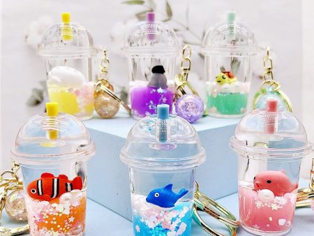 Wholesale Acrylic Sea Animal Floating Creative Keychain For Cheap