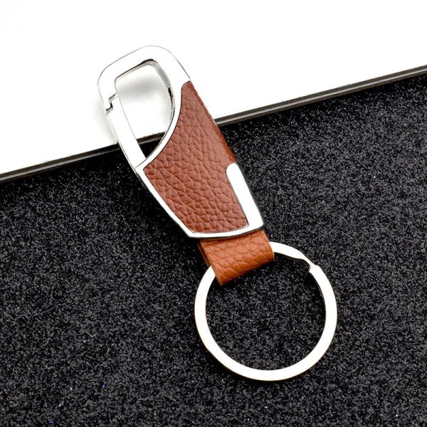 Wholesale Metal Men s Genuine Leather Waist Hanging Keychain For Sale