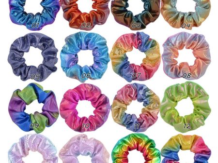 Wholesale Laser Fabric Hair Scrunchies Cheap