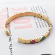 Wholesale 3 Colors Heart Stainless Steel Gold Plated Bracelet Sale