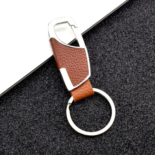 Wholesale Metal Men s Genuine Leather Waist Hanging Keychain For Sale