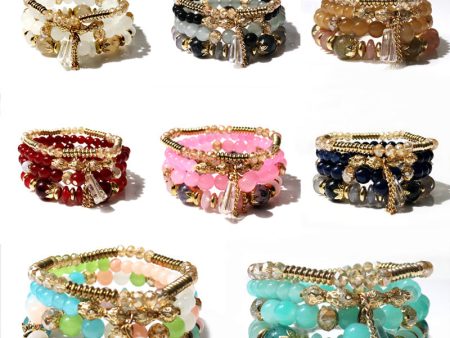 Wholesale Bohemian Crystal Glass Beads Bracelet Hot on Sale