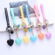 Wholesale Acrylic Macaron Color Love Keychain For Cheap