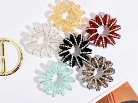 Wholesale Candy Color Telephone Line Plastic Hair Scrunchies Supply