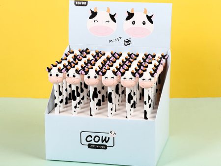 Wholesale 36 pcs box PVC Cow Ballpoint Pens Online