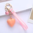 Wholesale Acrylic Macaron Color Love Keychain For Cheap