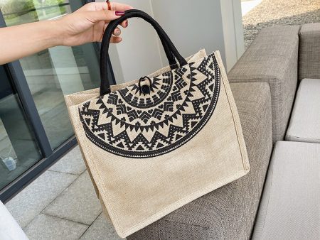 Wholesale Canvas Linen Texture Handbags Online now