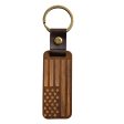 Wholesale 3pcs pack Western Cowboy Mother s Day Wood Leather Pendant Keychain Hot on Sale