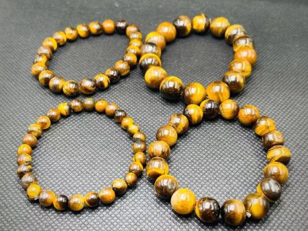 Wholesale Yellow Tiger Eye Beads Bracelet Online now