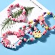 Wholesale 10PCS Kids Mixed Color Beaded Bracelet Necklace Set Online Hot Sale