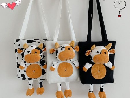 Wholesale Canvas Cow Tote Bag Cheap