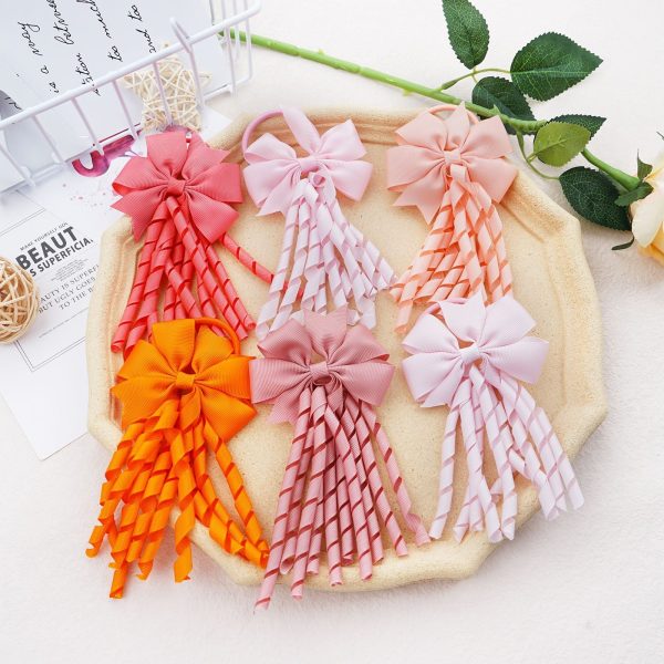 Wholesale Cheerleading Stage Streamers Hair Scrunchies Supply