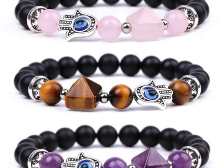 Wholesale  Devil Eye Amethyst Beads Bracelet For Sale