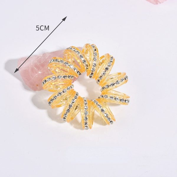 Wholesale Candy Color Telephone Line Plastic Hair Scrunchies Supply