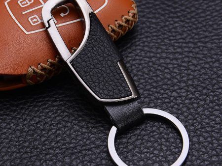 Wholesale Metal Men s Genuine Leather Waist Hanging Keychain For Sale