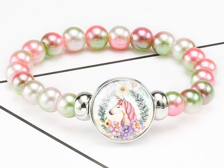 Wholesale Unicorn Acrylic Beads Bracelet Online