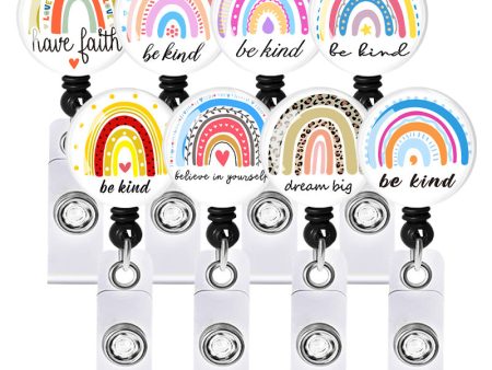 Wholesale Acrylic Rainbow Telescopic Keychain For Discount