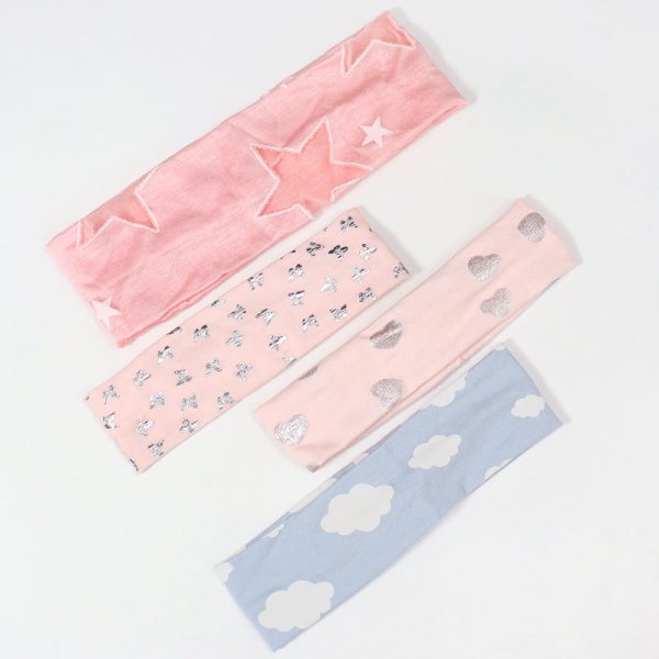 Wholesale Cartoon Headband Printed Hollow Fabric Headband For Discount