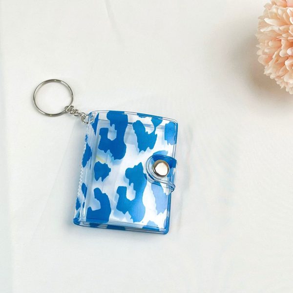 Wholesale 2-inch Leopard Print mini Album Plastic Keychains Sale