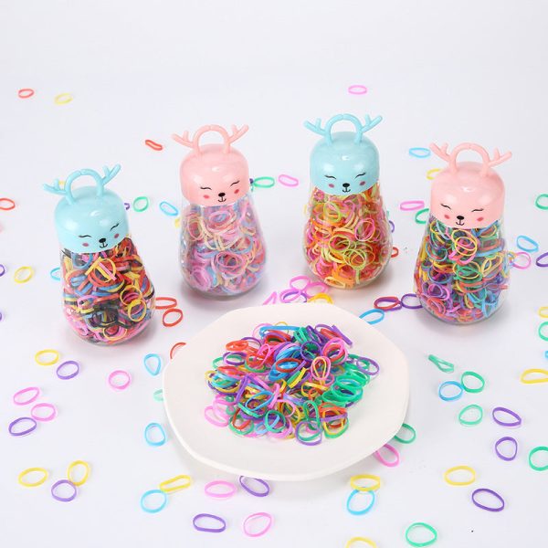 Wholesale 10PCS Cute Deer Colorful Plastic Hair Scrunchies For Discount