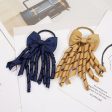 Wholesale Bowknot Tassel Coil Thread Strip Hair Scrunchies For Discount