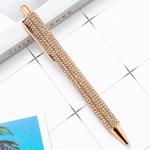 Wholesale Metal Leopard Rainbow Rhinestone Ballpoint Pen Discount