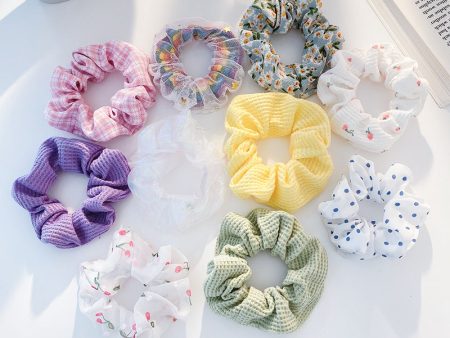 Wholesale Vintage Fabric Hair Scrunchies Fashion