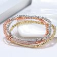 Wholesale Tricolor Copper Beads Bracelet Online Hot Sale