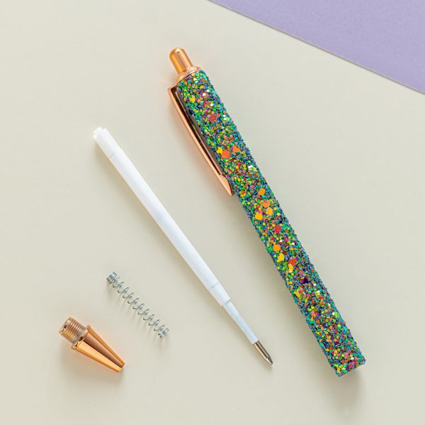 Wholesale Metal Sequin Ballpoint Pen Hot on Sale