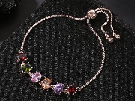 Wholesale Zirconia Inlaid Copper Bracelet Fashion