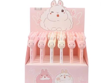 Wholesale Silicone Cartoon Rabbit Ballpoint Pen 36pcs box Online Sale