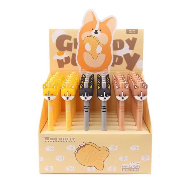 Wholesale Silicone Cartoon Keji Ballpoint Pen 36pcs box Online